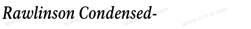 Rawlinson Condensed字体转换